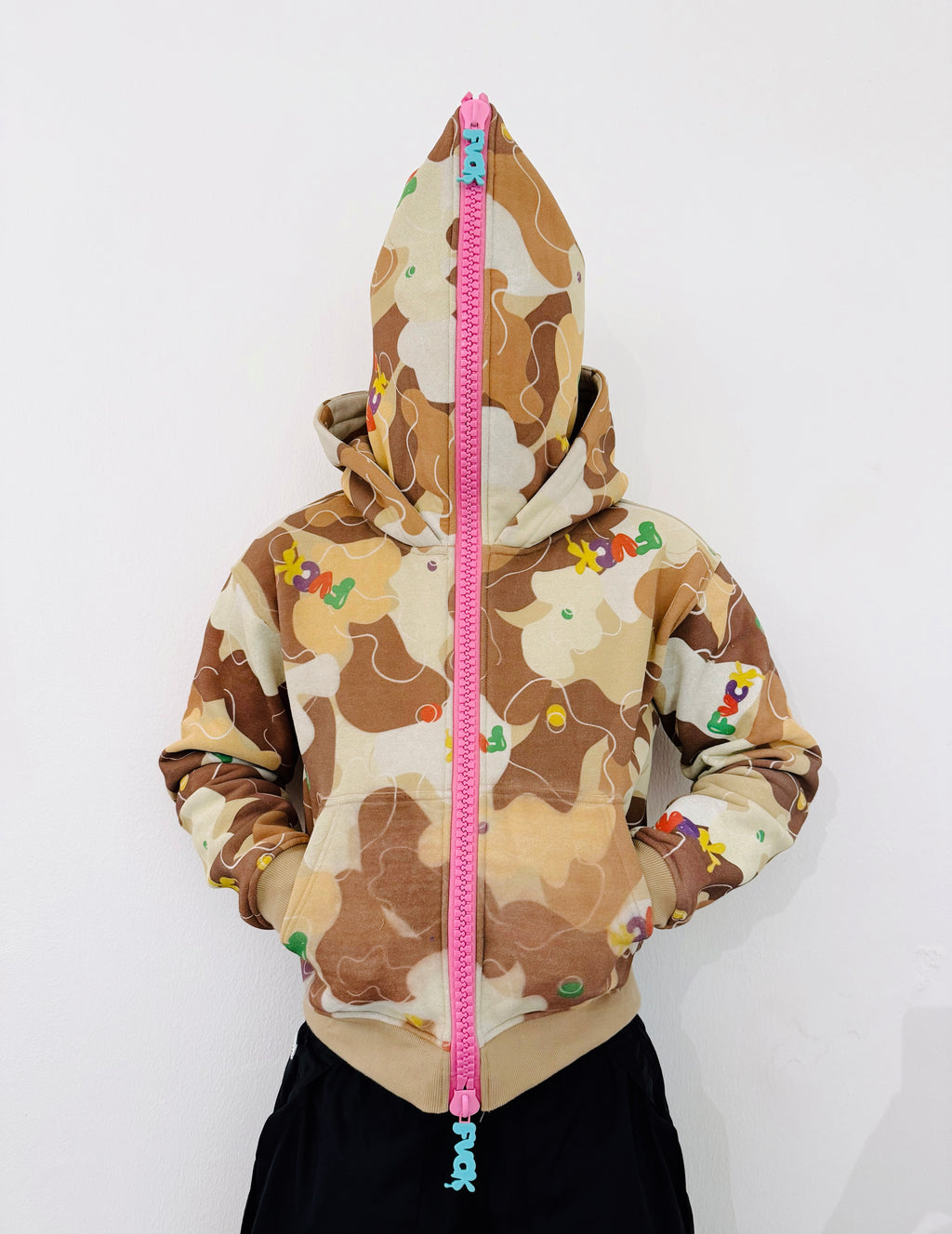 FVCK Chocolate Camo Double Hoodie